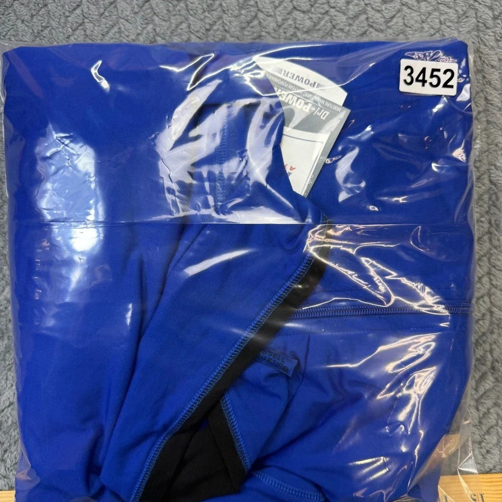 NWT Russell Athletic Pullover Mens 5X 1/4 Zip Blue Black Dri-Power Performance